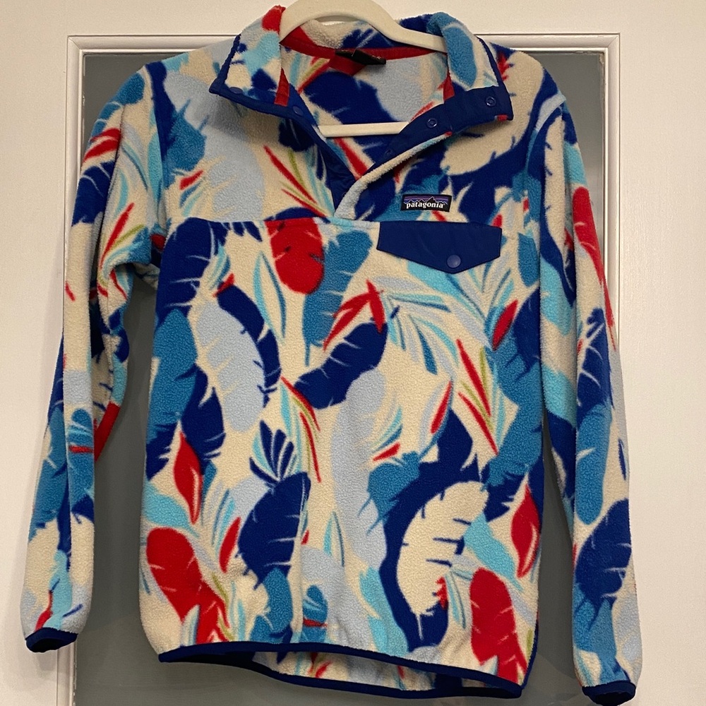 Patagonia Women's Multicolor Leaf Fleece Pullover